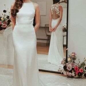 Sarah Seven Penthouse Wedding Dress, Unaltered Size 8